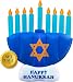 Holidayana 8ft Giant Inflatable Menorah Hanukkah Decoration | with Built-in Bulbs, Tie-Down Points, and Powerful Built in Fan