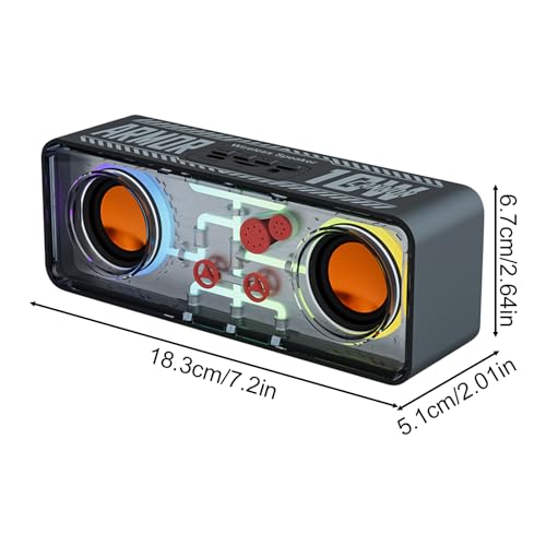 Haut-parleur portable transparent double puissance acoustique et jeux de lumières intégrés - 5