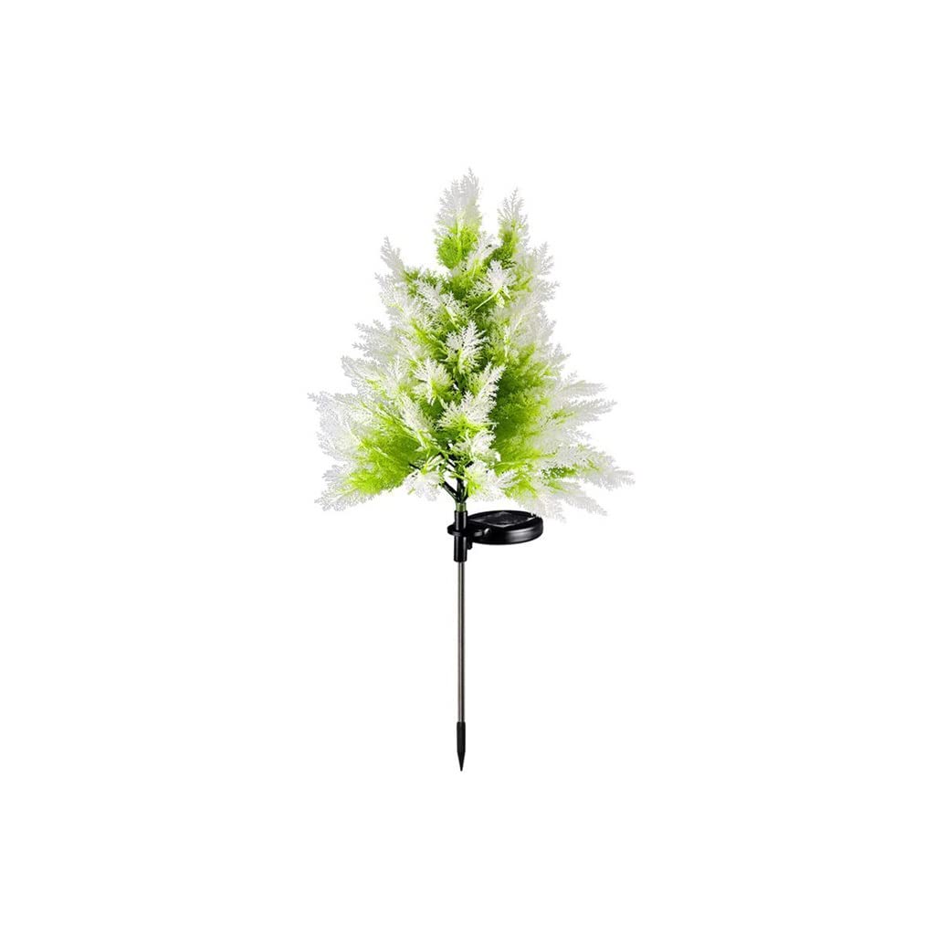 VUIKLCty Two-pack LED Solar Cypress Floor Flower Arrangement Lights Park Courtyard Romantic Atmosphere Colorful Lawn Lights