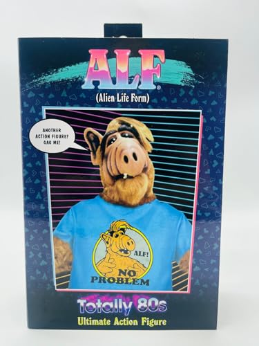 NECA - ALF 7″ Scale Actionfigur – Ultimate ALF – Totally 80’s Kultfigur mit Zubehör – Hochwertige Retro-Sammler-Edition – ca. 17 cm – Offizielles Lizenzprodukt – Für Fans, Sammler & Film-Liebhaber