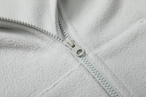 Girls Soft Brushed Fleece Full-Zip Sport Hooded Sweatshirts Kids Lightweight Outwear Jacket4