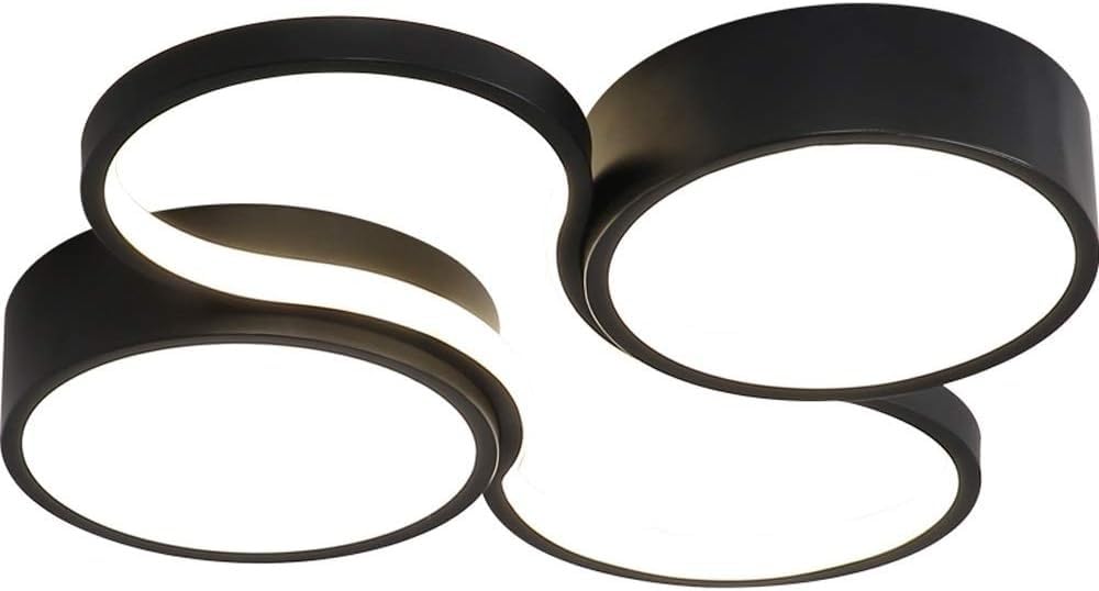 Lámpara de techo rectangular negra para iluminar tu cocina y pasillo con estilo
