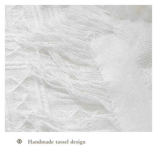 Nappe rectangulaire 180x340 cm housse table en lin pur coton lavable cuisine