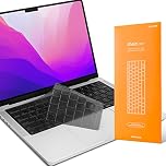 GhostCover Original Premium Ultra Thin Keyboard Cover Protector, Compatible with 2021-2026 MacBook Pro 14"/16" M1-M5 Pro/Max, 2022-2026 M2-M5 MacBook Air 13"/15", EU (ISO) Layout, Tinted Translucent