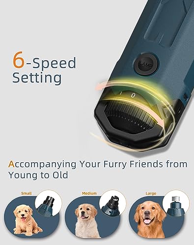 Dog-Nail-Grinder-Super-Quiet-45-db-6-Speed-pet-nail-grinder-with-2-LED-Lights-12000RPM-Professional-3-Grinding-Ports-Rechargeable-Dog-Nail-Trimmer-for-Large-Medium-Small-Dogs-with-Dust-Cap