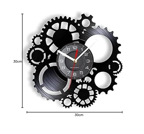 Wall Clock Silent Steampunk Gear Wheel Home Bar Art Craft Mechanical Gear Cogs Old Factory Retro Album Clock Watch steampunk buy now online
