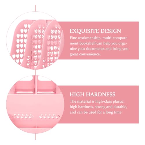 Boîte archive rose plastique compartiments rangement dossiers - 7