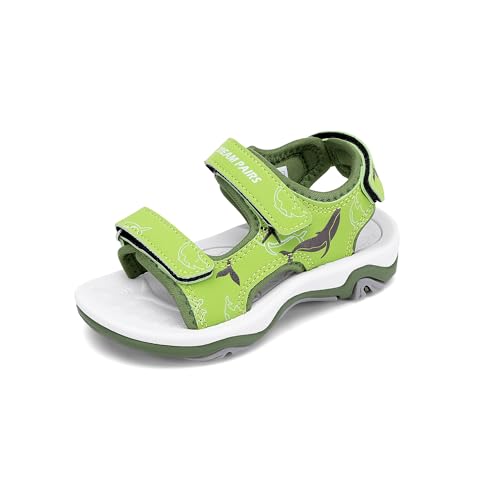 Image of DREAM PAIRS Boys Girls Summer Sandals | Outdoor Athletic Kids Sport Water Shoes Anti-slip Toddler Lightweight Comfortable Cute Cartoon Quick-drying