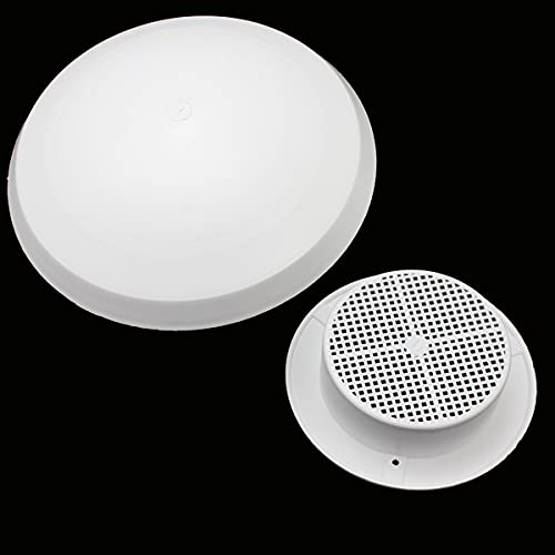 Ventilatore Da Tetto A Fungo Per Camper E Barche - 2 Pezzi, Bianco, Con Zanzariera