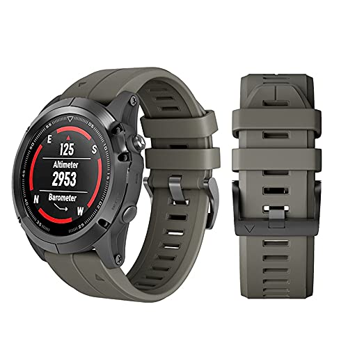 Sportarmband mit Schnellentriegelung, Ersatz f&uuml;r Garmin Fenix 3/Fenix 3 HR/Fenix 5X/Fenix 5X Plus Smart Watch (Armeegr&uuml;n)