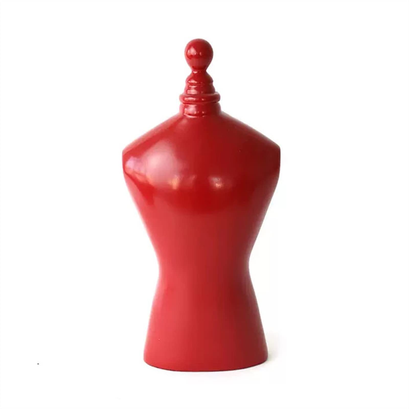 SBZIOJHDR jewellery stand, 3-Dimensional Jewelry Stand Necklace Chain Bust Stands for Shows(Red)