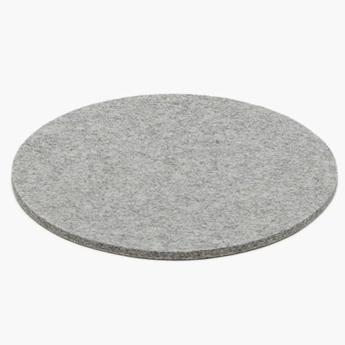 Graf Lantz Dessous de plat 100 % feutre de laine mérinos avec protection thermique Idéal pour les poêles et les plats à frire (25,4 cm, granite)