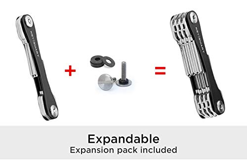 Keysmart Compact Key Holder And Keychain Organizer (Up To 14 Keys, Black) Bundle Mini - Compact Minimalist Expandle Key Holder (Up To 4 Keys, Black) #TOP5