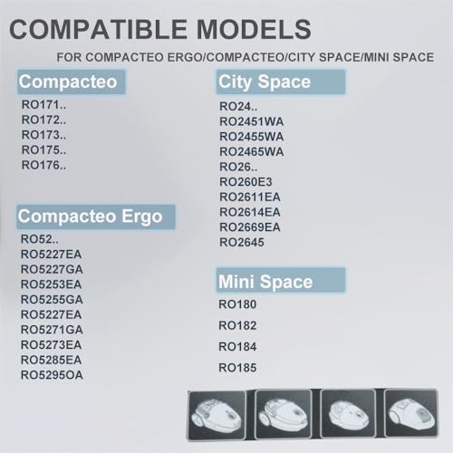 AVAENZO 15 x Sacs pour Rowenta ZR003901 Moulinex City Space, Compacteo Ergo, Mini Space, Accessimo – vue 6