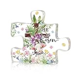 Smile Easter Puzzle - Shaped Acrylic Plaque, Religious Easter He Is Risen Lamb & Bunny, Birthday Gifts for Girlfriend Boyfriend Husband Wife