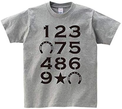 Amazon Tシャツ 競馬 グッズ 競馬グッズ 数字 馬番 馬蹄 蹄鉄 半袖 メンズ レディース 夏服 コットン T Shirt Tee 丸襟 通気性 快適 綿製 人気 おしゃれ ファッション 男女兼用 Tシャツ カットソー 通販