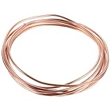 LIFKICH Pure Copper Soft Tube Coil 1.6mm Od X 0.6mm Id 5m Length Flexible Copper Refrigeration Tubing for Hvac Ac Unit and DIY Industrial Use