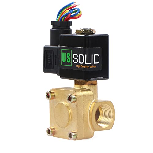 U.S. Solid 1/2" 230 PSI Electric Solenoid Valve 12-VDC VITON Normally closed by U.S. Solid - Used condition - US$19.15
