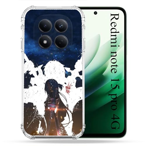 Coque Redmi Note 15 Pro 4G antichoc eviter rayures protection manga Sword Art Online