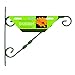 Price comparison product image Gardman 03032 Standard Hanging Basket Bracket, Green, 35 cm, 14-Inch