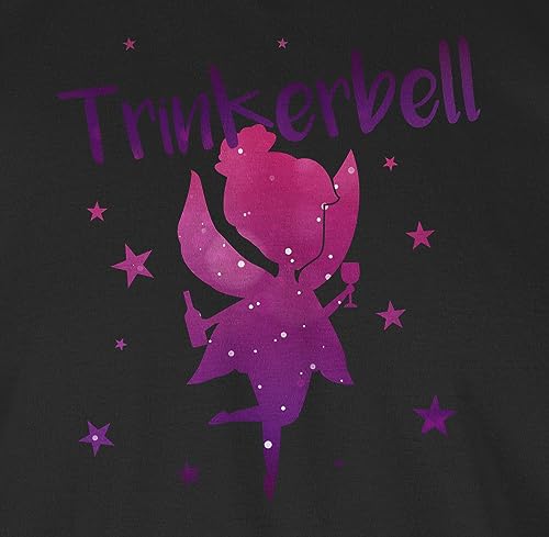 JGA Junggesellenabschied Frauen – Trinkerbell – L – Schwarz – trinkerbell typisch Frauen – L191 – Tailliertes Tshirt für Damen und Frauen T-Shirt - 2