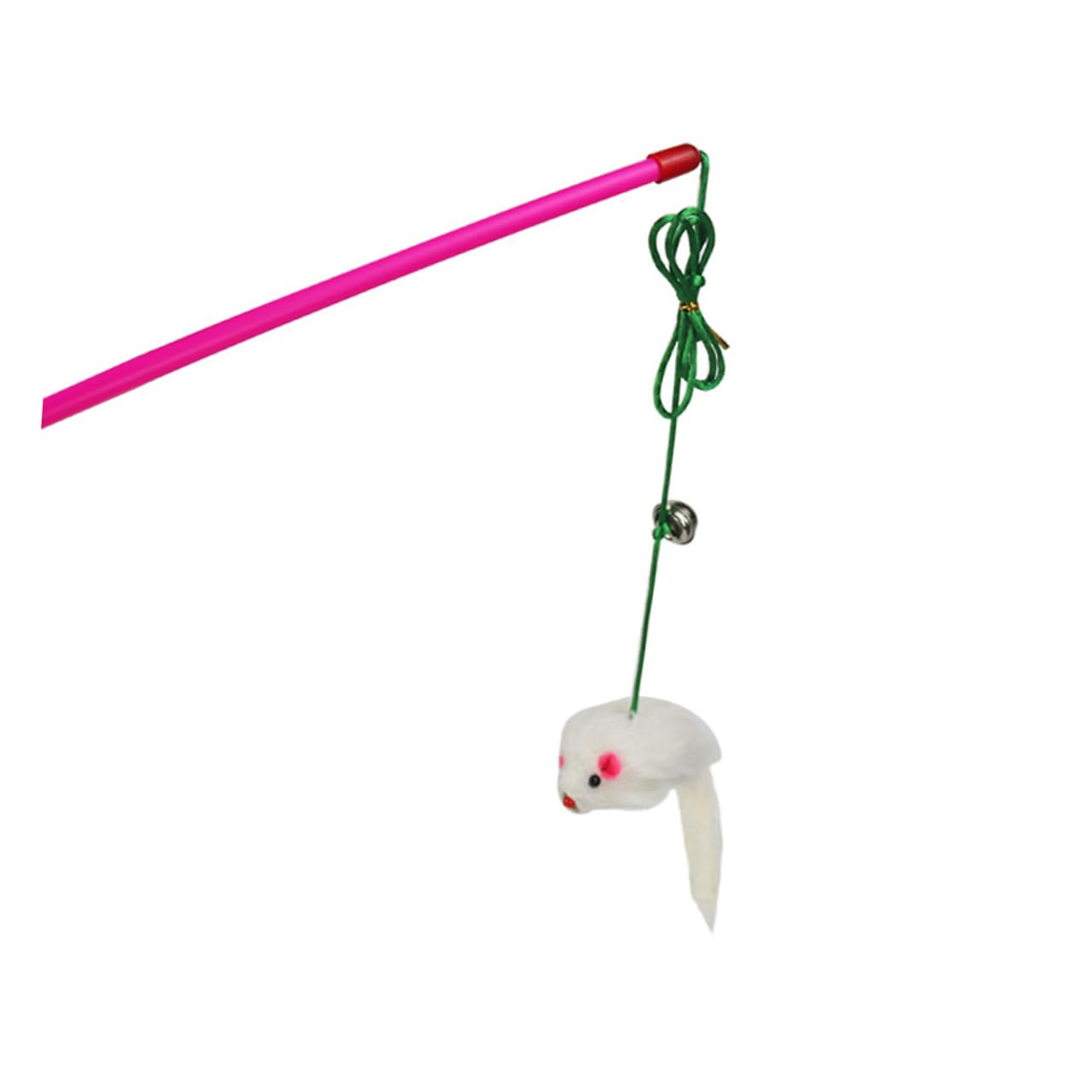 Beavorty 15stücke Interaktive Katzenspielzeuge Mit Plüsch-mäusen Lustige Teaser-Sticks Für Kätzchen Fördert Aktivität Und Spielvergnügen Zufälligen Farben