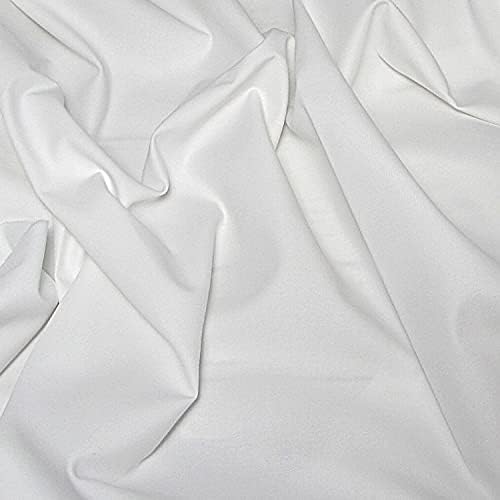 Organic Cotton Twill Fabric - White - 5 Yards