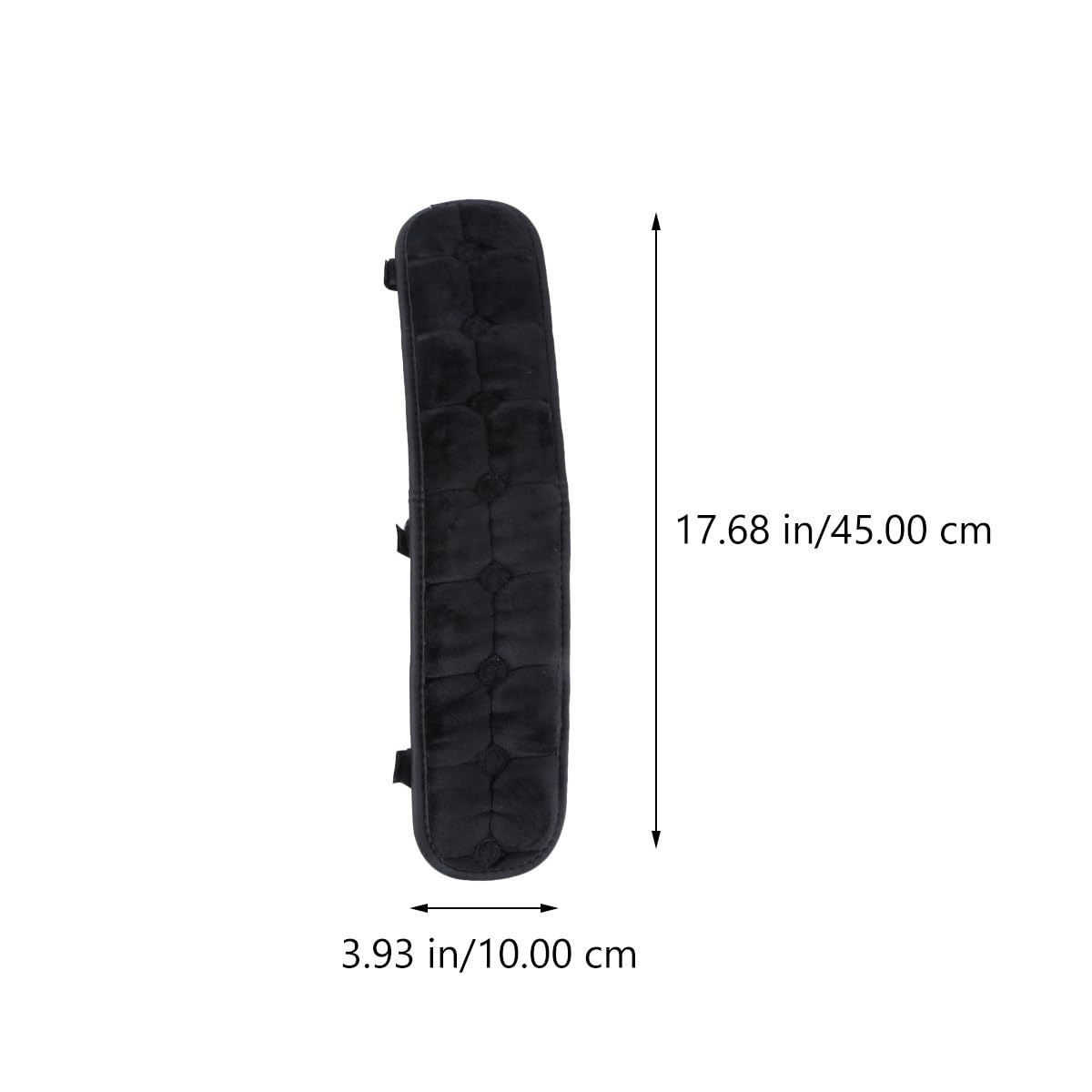 Cojín de terciopelo para reposabrazos para sillas, 45 x 10 cm, 2 unidades, suave y elástico