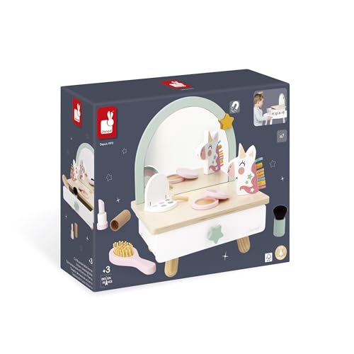 Tavolino da toeletta in legno con unicorno - 9