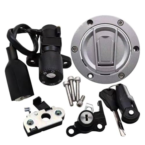 UYNQaytcc Compatible with VOGE 525AC 500AC 350AC Automotive Motorcycle Parts Ignition Lock Fuel Tank Lock Seat Cushion Lock Ignition Switch Cover(Lock Set)