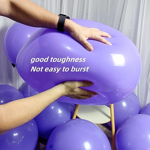 Image of 90 Pack Purple Balloons 18 inch Purple Latex Big Balloons for Party Decorations and Events ZWZLIULIAN