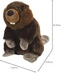 Wild Republic Beaver Plush, Animal farci, Jouet en peluche, Cadeaux pour enfants, Couteaux 8 Pouces