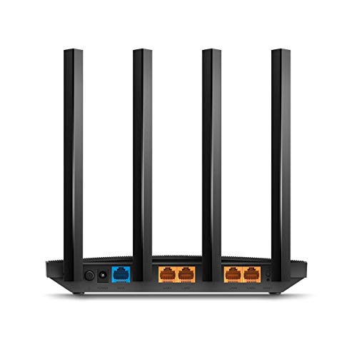 Roteador TP Link Mesh Gigabit Wi-Fi 5GHz Archer C6, MU-MIMO Dual Band Wireless Gaming Roteador, Velocidade Wi-Fi Até 867 Mbps/5 GHz + 400 Mbps/2.4 GHz, Suporta Controlo Parental, Wi-Fi para... glide