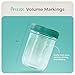 Mason Bottle 8oz Breast Milk Storage Jars (12-Pack) – Reusable Glass Baby Food Containers with Lid for Baby Formula & Breastmilk – Airtight, Stackable, Freezable