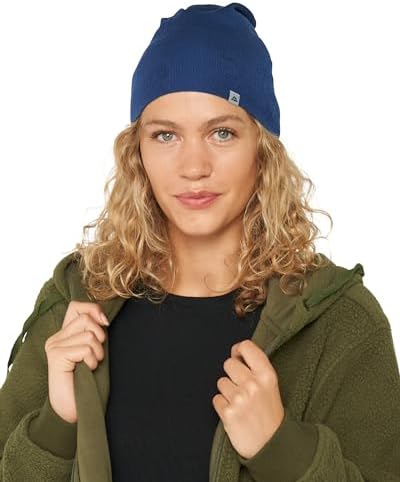 DANISH ENDURANCE Premium Czapka Zimowa z Wełny Merino, Damska i Męska, Miękka, Wygodna, Termoaktywna, na Narty, na Jesień, Wiosnę, Złodziejka, na Szydełku, Ciepła