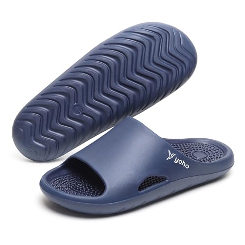 Image of YOHO Nest Sliders for Men | Waterproof Monsoon Footwear & Rainy Sandals | Acupressure Cushioned Slippers
