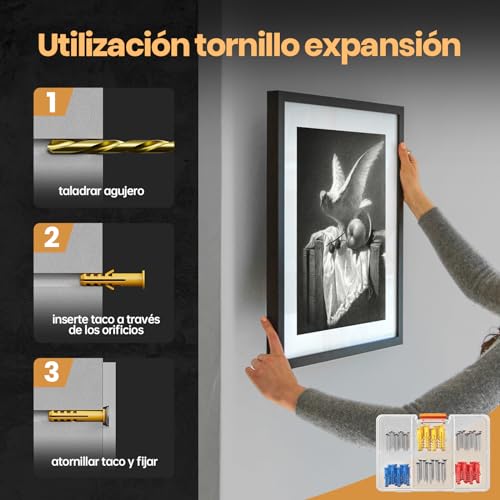 Taladro Atornillador BaterÃa 20V, FAHEFANA Taladro Inalámbrico, 2 BaterÃas 2.0Ah y Accesorios 89 Piezas, 42Nm Máx, 25+1 Ajuste de Par, 2 Velocidad, Portabrocas de 10mm, LED Luz - Imagen 3