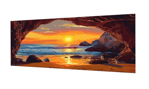 Diamond painting adulte soleil couchant pour illuminer votre salon