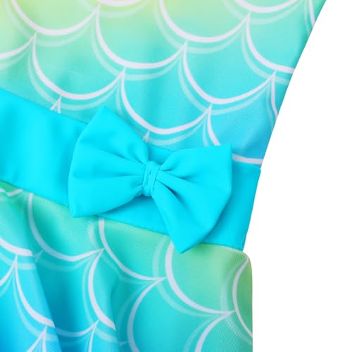Image of BAOHULU Toddler Girls Swimsuit One Piece Cute Floral Dress Swimwear 3-8 Years