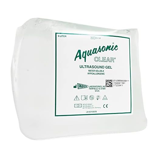 Aquasonic Clear Ultrasound Gel, 5 Liter Refill Jug, Water-Soluble