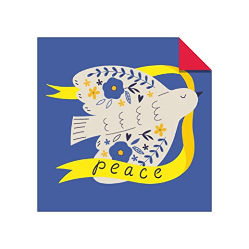 Origami Paper 100 Sheets Sunflower Patterns 6 (15 CM): Peace Cranes for Ukraine - Tuttle Origami Pap