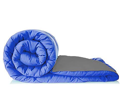 Casa Copenhagen Edition 2019, Microfibre Reversible Comforter (Royal Blue & Light Grey, Single)