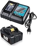 ⚡[Ladegerät-Parameter]Eingang: 100~260 V, 50/60 HZ | Ausgang: 14.4~18 V | Steckertyp: EU-Stecker | Ladestrom: 3A | Ladegerättyp: Li-ion Ladegerät | Ersatzladegerät für Makita 18V Ladegerät.