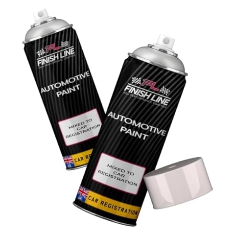 FINISH LINE Car Spray Paint 400ml Perfect Match Cover
