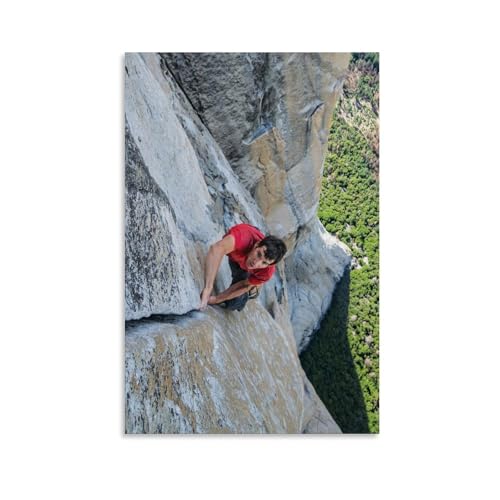 Alex Honnold Rock Climbing Canvas Wall Art 20x30in