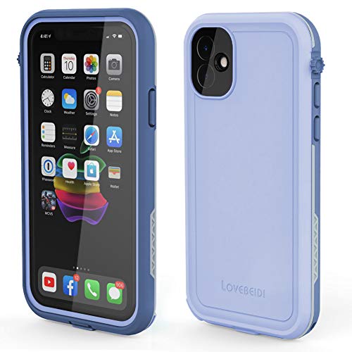 LOVE BEIDI for iPhone 11 Waterproof Case 6.1 Screen Protector Underwater Shockproof Full-Body Dustproof Rugged Case for Aplle iPhone 11 (Clove Purple)