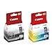 Price comparison product image Canon Original Genuine Black & Colour Ink Cartridge For PIXMA iP1900 iP2600 iP2500 MP140 MP190 MP210 iP1800 MP220 MP470 MX300 MX310 printers