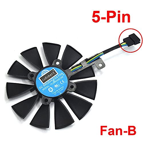 Inrobert Pld0920S12M Video Card Cooling Fan For Asus Strix R9 390X 390 Rx480 Rx580 Gtx 980Ti 1060 1070 1080 Graphic Card (Fan-B(5Pin)) #TOP2