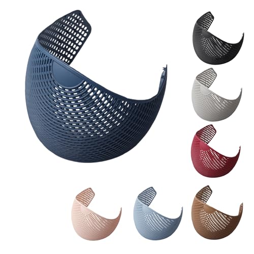 Hair Crown Headband Fixing Device, for Normal to Thick Hair,Nylon elastic bands for a secure grip, Designed for comfortable and secure hijab wear, suitable for various activities. (Navy blue)