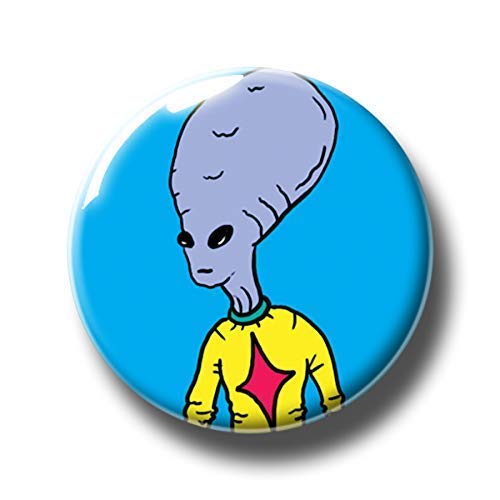 Image of Alien Badge/Alien Pin/ET Badge/ET Pin/Space Badge/Sci-Fi Pin Badge